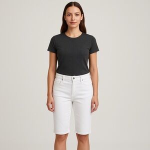 Tommy Bahama White High Rise Boardwalk Shorts